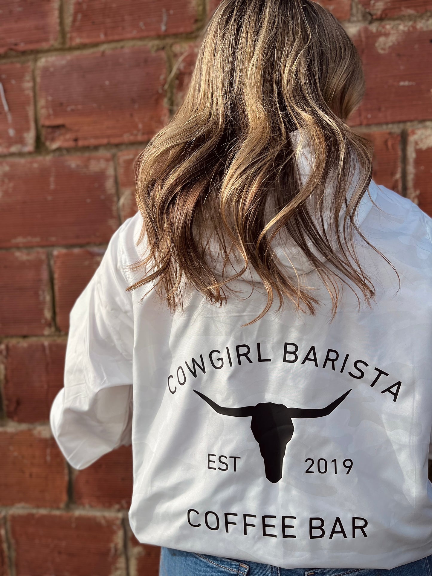 Cowgirl Barista Coffee Bar Windbreaker