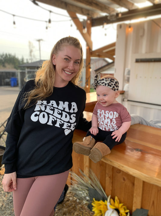 Mama Needs Coffee Crewneck